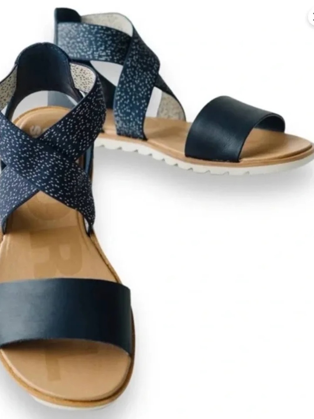 Sorel Navy Sandals - Picture 2 of 2